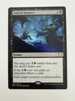Baleful Mastery MTG Magic the Gathering Card NM Near Mint STX - Image 1