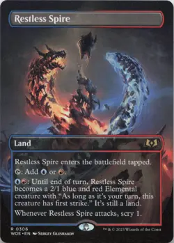 Restless Spire (Borderless) R Wilds of Eldraine 306 NM MTG - Image 1