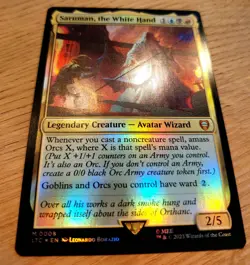 Mtg Magic: +FOIL+ Saruman, die Weiße Hand/ the White Hand, Commander, Mint - Image 1