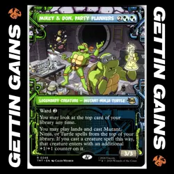 Mikey & Don, Party Planners - 0246 - R - Non-Foil - Showcase - TMNT - MTG - NM/M - Image 1