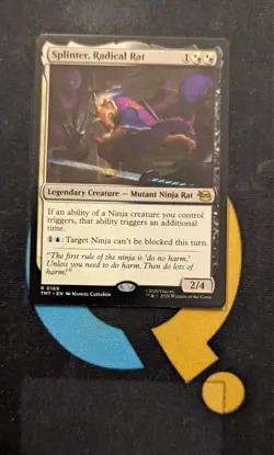 Splinter, Radical Rat Rare TMT 169 Teenage Mutant Ninja Turtles MTG - Image 1