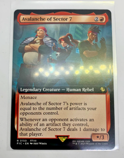 MTG Avalanche of Sector 7 #0150 Rare Extended Borderless English Magic FF - Image 1