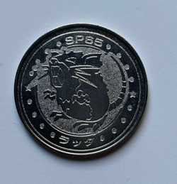 Raticate Pokemon Rare Vintage Meiji Battle Coin Metal Japanese - 1999 - Image 1