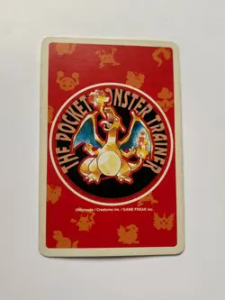 Abra 8 Of Spades Pokemon Poker Charizard Red Deck Playing Card 1996 - Image 2