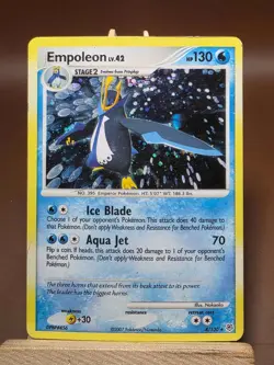 HP Empoleon Pokemon 4/130 Holo Rare Diamond & Pearl - Image 1