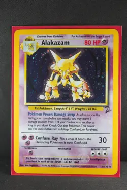Alakazam 1/130 Pokemon TCG Base Set 2 Holo Rare - Image 3