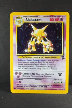 Alakazam 1/130 Pokemon TCG Base Set 2 Holo Rare - Image 4