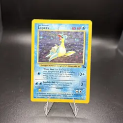Pokemon TCG Lapras Fossil 10/62 Holo 1999-2000 Wizards Holo Rare - Image 1