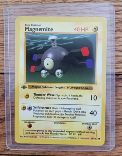 Pokemon TCG - 1st Edition Magnemite - 053/102 Base Set (Shadowless) - Regular - Image 1