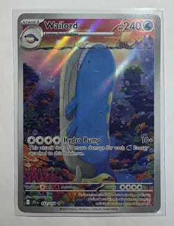 Pokemon TCG Journey Together "Wailord" 162/159 Illustration RARE NM PACK FRESH - Image 1