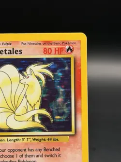 Ninetails 12/102 Holo Rare Base Set Unlimited Pokemon TCG 1999 (MP) - Image 3