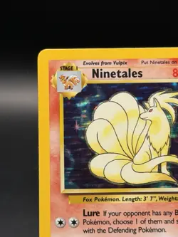 Ninetails 12/102 Holo Rare Base Set Unlimited Pokemon TCG 1999 (MP) - Image 4