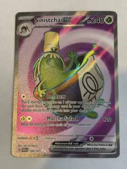 Sinistcha ex 189/167 SV06 Twilight Masquerade Full Art Pokemon TCG - Image 1