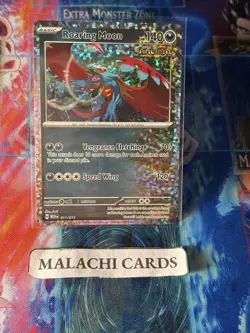 Pokemon x1 Roaring Moon - McDonald's Promos 2024 (Promo 011/015) (Moderate Play) - Image 1