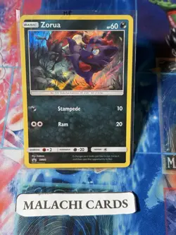 Pokemon x1 Zorua (SM83 - SM Promo Holo) (Heavy Play!) - Image 1