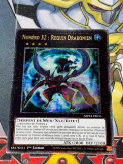 CARTE Yu Gi Oh NUMERO 32 : REQUIN DRAKONIEN MP24-FR033 1ere edition QUARTER CENT - Image 1