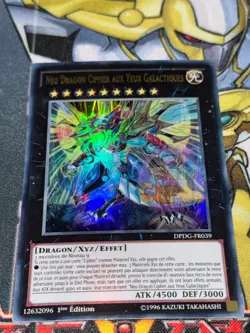 CARTE Yu Gi Oh NEO DRAGON CIPHER AUX YEUX GALACTIQUES DPDG-FR039 1ere edition - Image 1