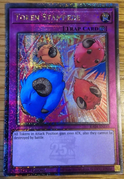 Token Stampede Yu-Gi-Oh! RA04-EN149 1st Quarter Century Secret Rare - Image 1