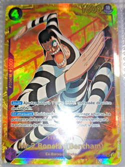 Carte ONE PIECE FR - Mr 2 Bonclay (Bentham) EB01-061 SEC secret alt alternative - Image 1