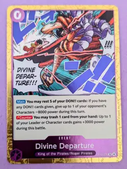 Divine Departure OP13-076 Rare R EN NM One Piece TCG Holo - Image 1