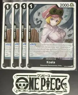 4 x One Piece OP12-086 R Koala - English - Foil - Playset - NM/M - Image 1