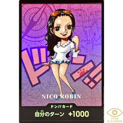 DON!! Card Nico Robin Japanese ONE PIECE Card Kumamoto Special - Image 1