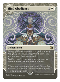 MTG - 1 x Blind Obedience - Rare Enchantment - Enchanting Tales (WOT) - M/NM - Image 1