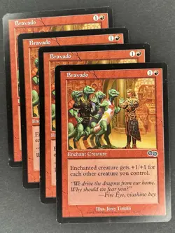 Urza's Saga Magic: The Gathering Bravado x4 MTG LP+ - Image 1