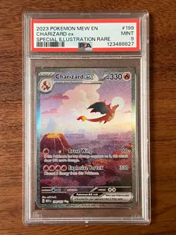 Pokemon TCG SCARLET & VIOLET 151 - CHARIZARD ex Card #199 - PSA Grade 9 (2023) - Image 1