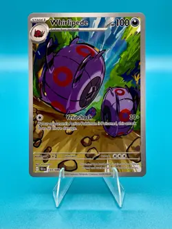 Pokemon TCG 2025 Whirlipede 133/086 Black Bolt Full Art illustration Rare NM - Image 1
