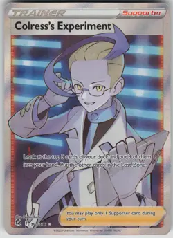 Pokemon TCG Colress's Experiment (Full Art Ultra Rare SWSH11 Lost Origin 190/196 - Image 1