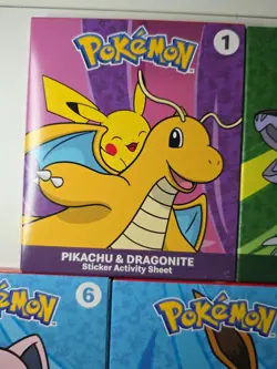 Lot Of 9 Brand New Official Pokemon 2024 McDonalds Sticker Sheet & Packs - Image 2