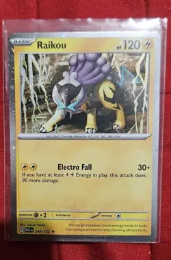 X3 Raikou 048/132 Mega Evolution Cosmos Holo Promo Pokemon Card Near Mint - Image 2