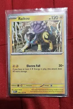 X3 Raikou 048/132 Mega Evolution Cosmos Holo Promo Pokemon Card Near Mint - Image 3