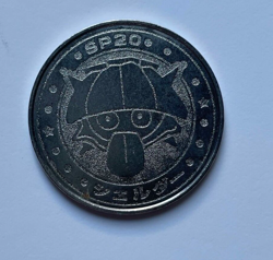 Shellder Pokemon Rare Vintage Meiji Battle Coin Metal Japanese - 1999 - Image 1