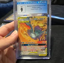 Moltres & Zapdos & Articuno GX 44/68 - Pokemon Hidden Fates CGC 9 Mint - Image 2