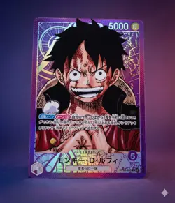 One Piece TCG Monkey D. Luffy OP05-060 Leader Parallel Face Art Awakening JP NM - Image 1