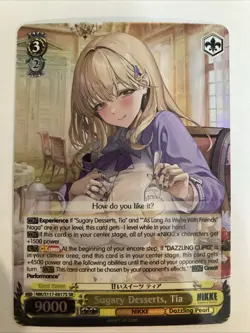 Weiss Schwarz Goddess of Victory Nikke S117-E017S SR Sugary Desserts, Tia FOIL - Image 1