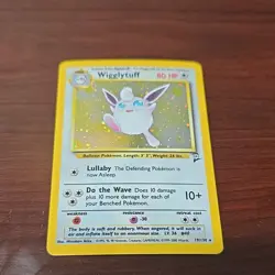 Pokemon Wigglytuff 80 HP Holo Rare 19/130 Base Set 2 TCG Card - Image 1