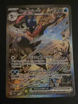 Pokemon TCG Greninja ex SVP 132 2024 Shrouded Fable Black Star Promo Card NM - Image 1