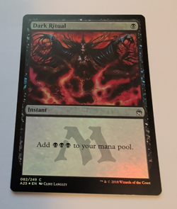 {1x} ~~ Dark Ritual ~~ *FOIL* NM MTG EDH Magic Masters 25 M25 ***Startropic*** - Image 1