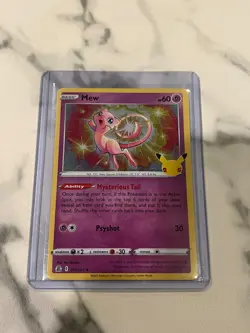 MEW 011/025 Celebrations Holo Pink #11 151 Pokemon TCG card - Image 1