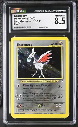 CGC 8.5 Skarmory 13/111 Holo Neo Genesis Pokemon Card - Image 1