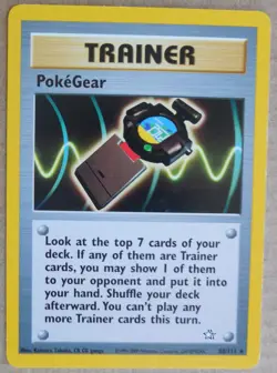 PokeGear 88/111 Rare Non-Holo Neo Genesis Set Pokemon Trainer Card NM - Image 1