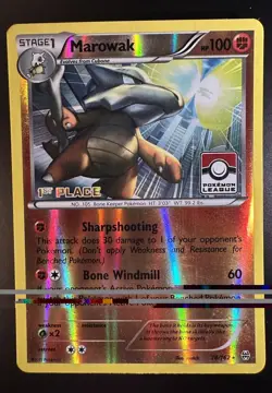 MAROWAK League 1st Place 🥇 Reverse Holo XY BREAKTHROUGH Card #78/162 SUPER RARE - Image 1