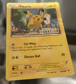 Pikachu 20/108 - Build-A-Bear Workshop Stamp - Pokemon Card - Image 1