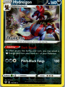 Hydreigon - [Thank You] Promo Miscellaneous Cards & Products 110/189 LP - Image 1