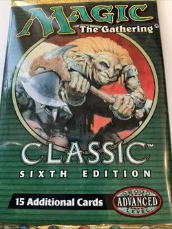 MTG Classic 6th Sixth Edition English Booster Pack - factory Sealed - Image 3