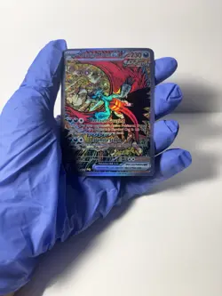 Roaring Moon ex 230HP Full Art Holo Pokemon Card – Ancient Paradox Playtest - Image 2