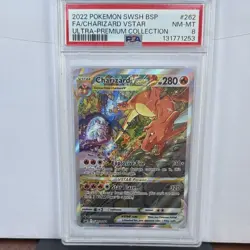 Pokemon TCG Promo SWSH262 Charizard VSTAR Ultra Premium Collection PSA 8 - Image 1